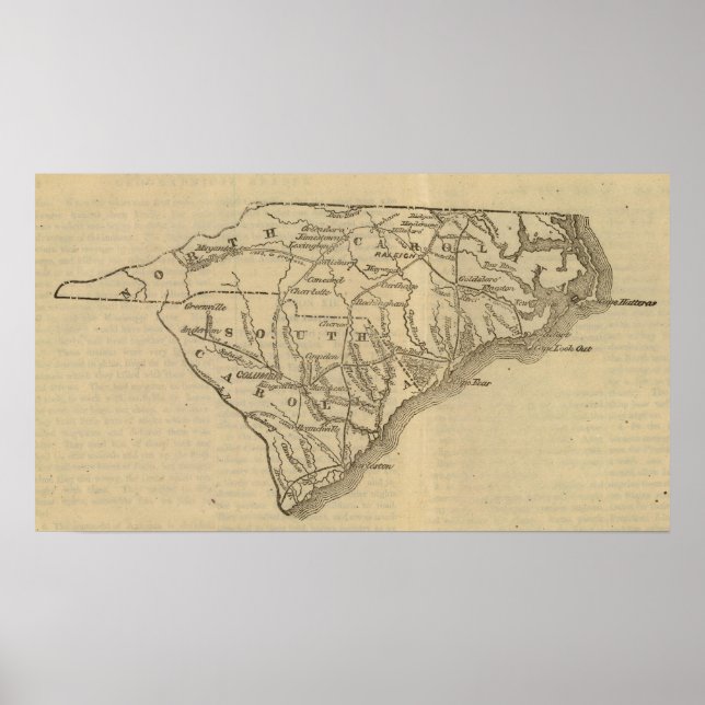 N Carolina, S Carolina Poster (Vorne)