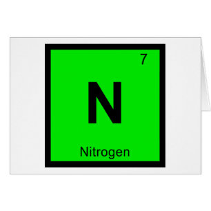 N - Chimie de l'azote Symbole du tableau périodiqu