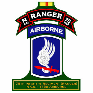 N Co, 75. Infanterie-Regiment - Förster, Vietnam Freistehende Fotoskulptur