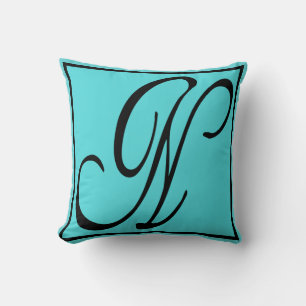 N ERSTE PILLOW - Buchstabe N über den Hintergrund Kissen