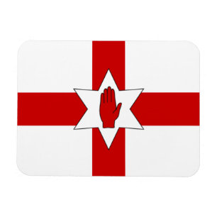 N. Irland-Flaggen-Magnet - Stern u. Hand auf Kreuz Magnet