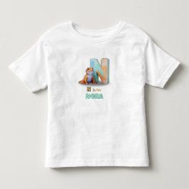 N ist für Nora - Personalisiertes T-Shirt für Klei
