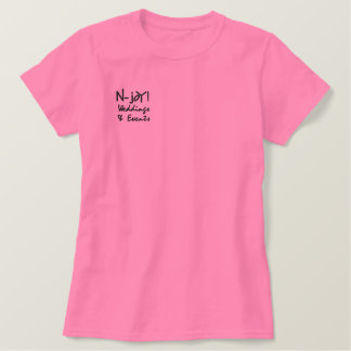N-joY! ,Hochzeiten & Events Besticktes T-Shirt