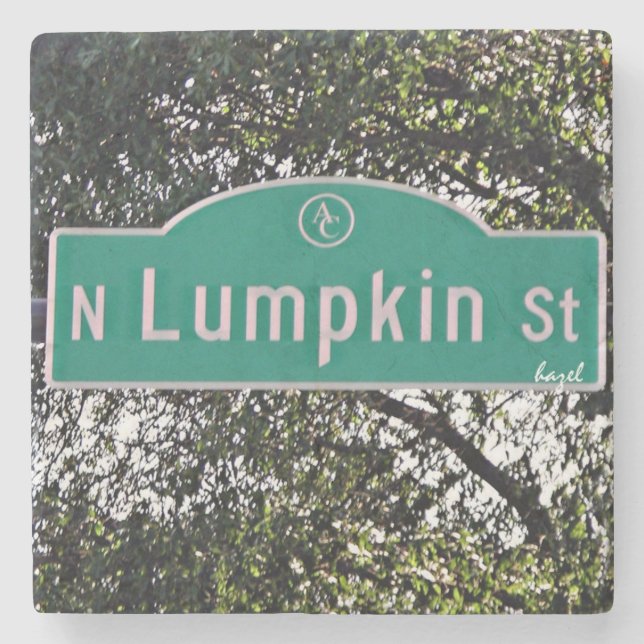 N Lumpkin Street Athens Georgia Marble Untersetzer (Vorderseite)