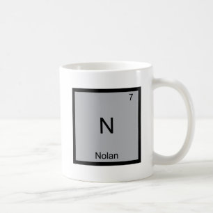 N - Nolan Lustiges Chemie-Element-Symbol T-Shirt Kaffeetasse