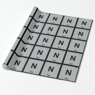 N - Nyx Griechische Chemie Periodensystem Symbol Geschenkpapier