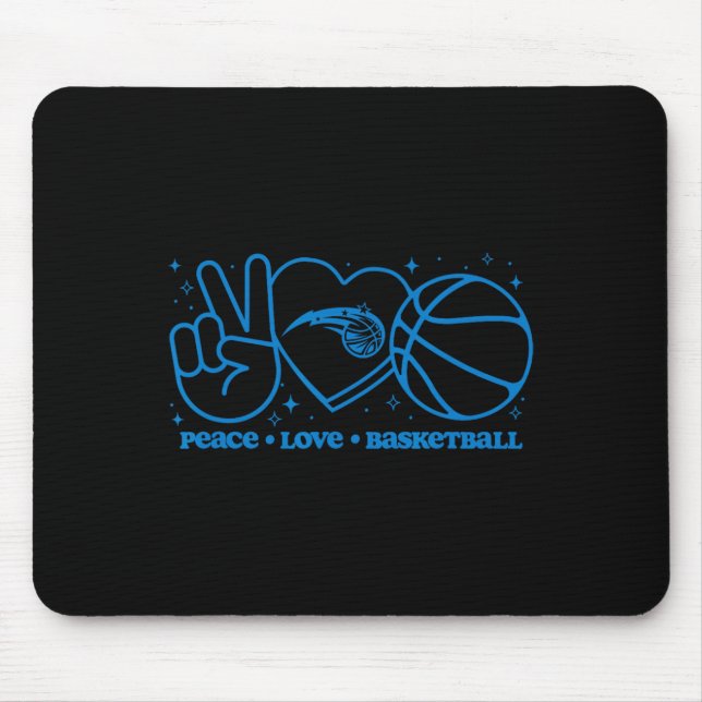 N Orlando Magic Frieden Liebe Sketll  Mousepad (Vorne)