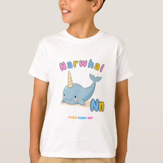 „N steht für Narwal“ Alphabet-T-Shirt – Wachse jed T-Shirt