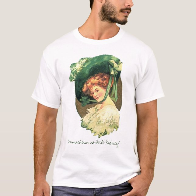 "Na Feile Padraig de Beannachtam !" T-shirt (Devant)