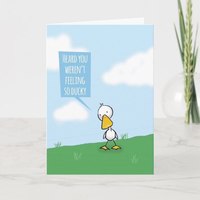 Na gut, nicht Gefühl so ducky. Karte (Vorderseite)