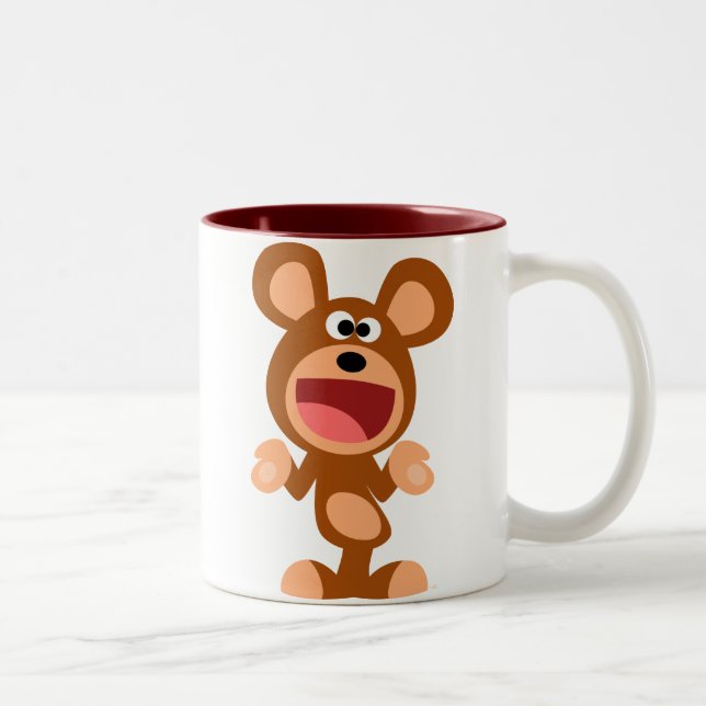 "Na gut..." Schrumpfen von Cartoon Bear Tasse (Rechts)