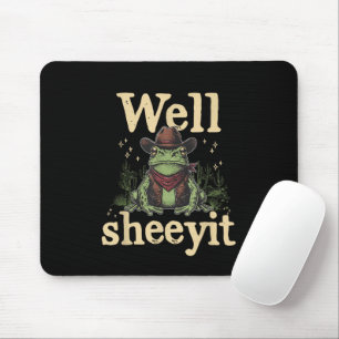 Na ja, Scheiße, Lustige Cowboy-Frosch Western Humo Mousepad