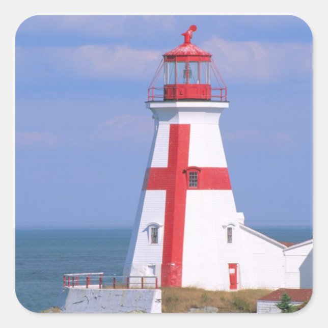 NA, Kanada, New Brunswick, Campobello Island. 6 Quadratischer Aufkleber (Vorderseite)