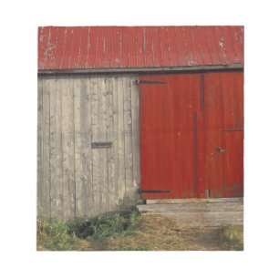 NA, Kanada, New Brunswick, Shepody. Rote Scheune Notizblock
