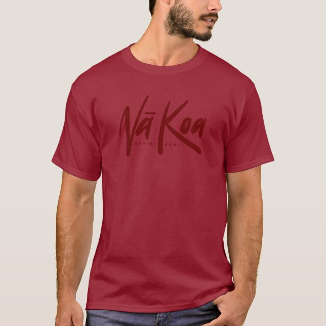 Na Kane Koa Workout Shirt (Maroon) (Vorderseite)
