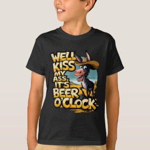Na, küss mein Es ist Bier-O-Klock Bier trinken T-Shirt