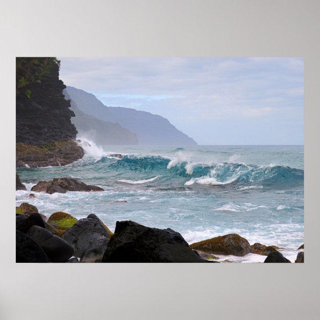 Na Pali Coast, Kauai, Hawaii, Poster (Vorne)