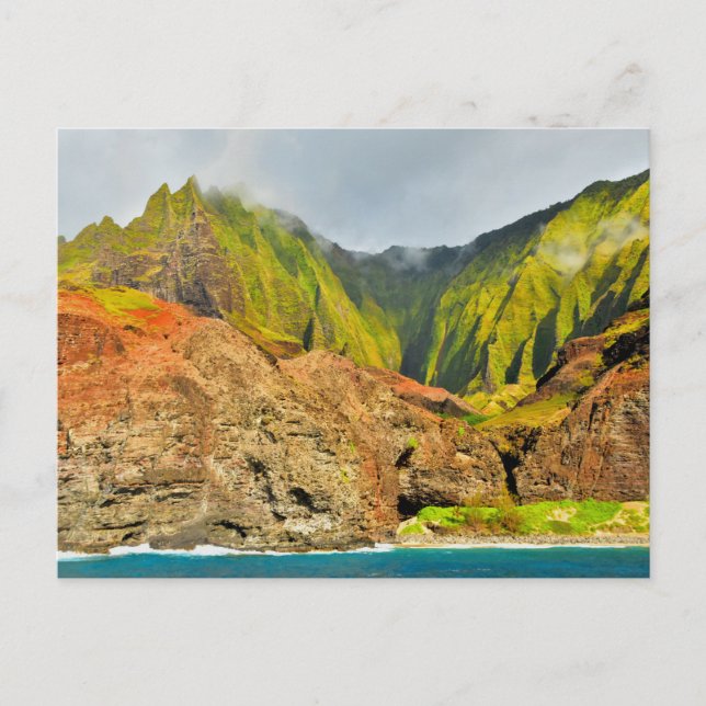 Na Pali Coast Kauai, Hawaii Postkarte (Vorderseite)