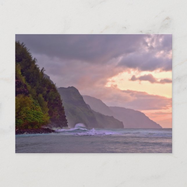 Na Pali Coast Kauai, Hawaii Postkarte (Vorderseite)
