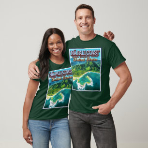 NA PALI COAST - KAUAI ISLAND - HAWAII USA T-Shirt