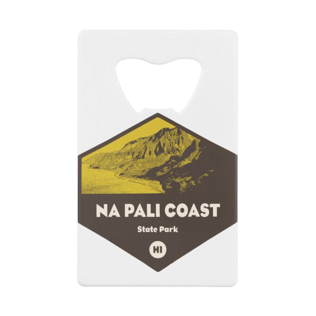 Nā Pali Coast Staat Park Hawaii Geldbeutel Flaschenöffner (Vorderseite)