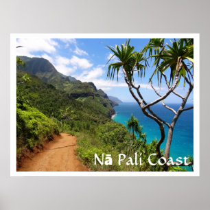 Nā Pali Coast Staat Park, Kauai Poster