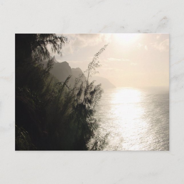 Na Pali Coast Staat Park sun Hawaii Postkarte (Vorderseite)