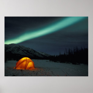 NA, USA, Alaska, Brooks Range. Vorhänge in grün Poster