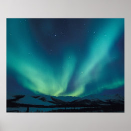 NA, USA, Alaska, Brooks Range, Vorhänge von grün Poster