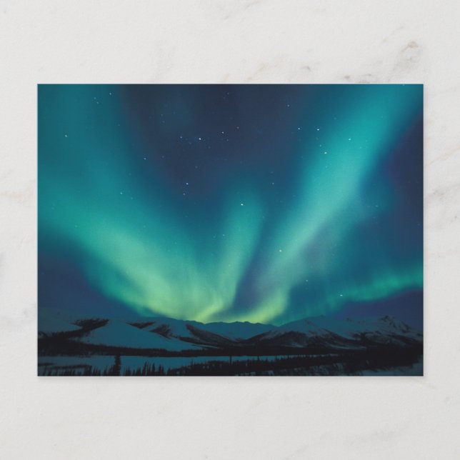 NA, USA, Alaska, Brooks Range, Vorhänge von grün Postkarte (Vorderseite)