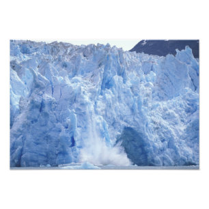 NA, USA, Alaska. Gletscher fällt ins Wasser Fotodruck
