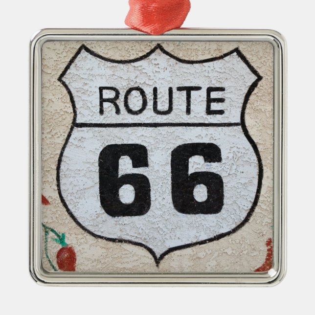 Na, USA, Arizona, Straßenschild Holbrook Weges 66 Ornament Aus Metall (Vorne)