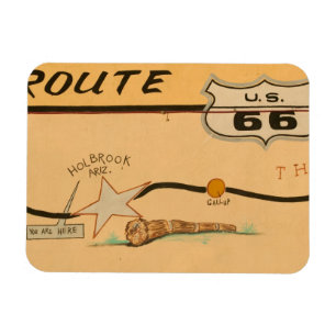 Na, USA, Arizona, Straßenwandgemälde Holbrook Magnet