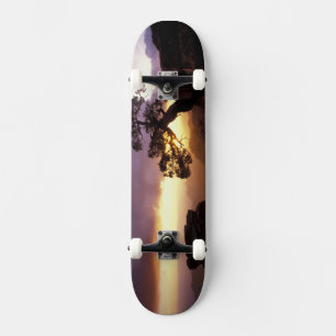 NA, USA, Arizona, Tucson, Sonnenuntergang und eins Skateboard