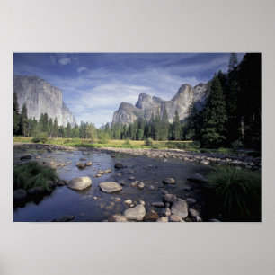 NA, USA, Kalifornien, Yosemite NP, Talblick Poster