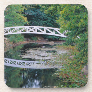 NA, USA, Maine. Brücke über einen Teich in Somesv Untersetzer