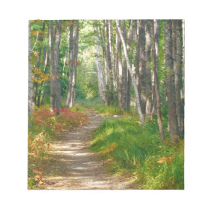 NA, USA, Maine. Jessup-Pfad in Acadia National Notizblock