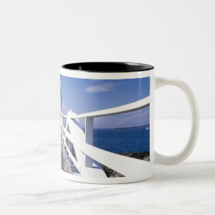 NA, USA, Maine, Port Clyde. Marshall Point 2 Zweifarbige Tasse