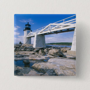 NA, USA, Maine, Port Clyde. Marshall Point Button