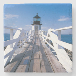 NA, USA, Maine, Port Clyde. Marshall-Punkt 2 Steinuntersetzer