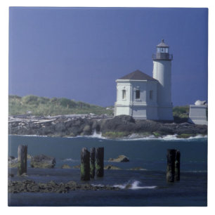 NA, USA, Oregon, Bandon, Coquille Leuchtturm Fliese