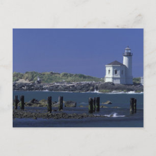 NA, USA, Oregon, Bandon, Coquille-Leuchtturm Postkarte
