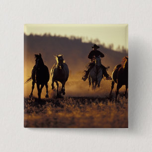 NA, USA, Oregon, Seneca, Ponderosa Ranch, Cowboy 2 Button