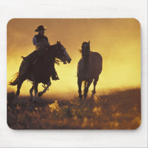 NA, USA, Oregon, Seneca, Ponderosa Ranch, Cowboy 3 Mousepad
