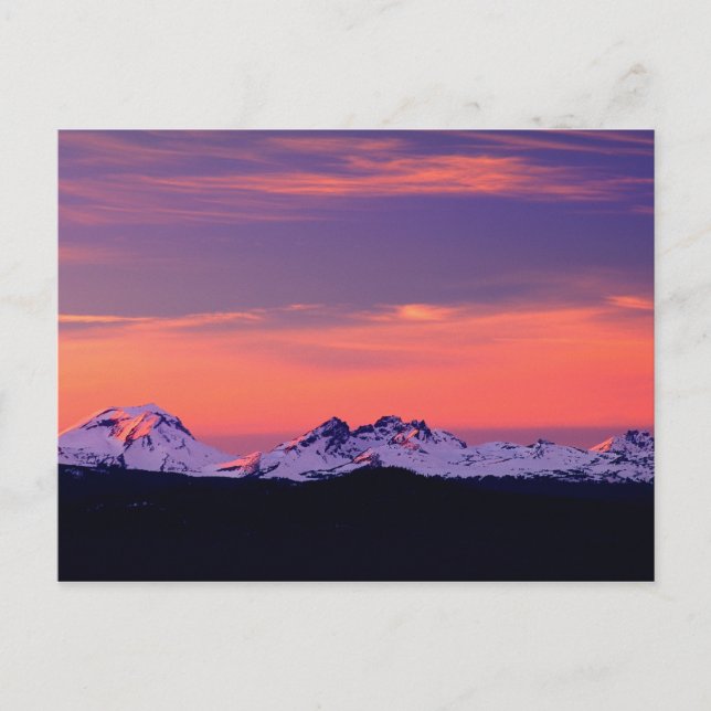 NA, USA, Oregon, The Three Sisters Mountains Postkarte (Vorderseite)