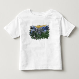 Na, USA, Ostwashington, alter LKW mit Kleinkind T-shirt