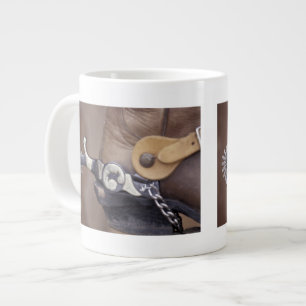 NA, USA, Texas, Lubbock Cowboy-Stiefel und Sporn Jumbo-Tasse