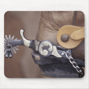 NA, USA, Texas, Lubbock Cowboy-Stiefel und Sporn Mousepad