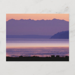 NA, USA, Washington, Conway. Olympic Mountains Postkarte