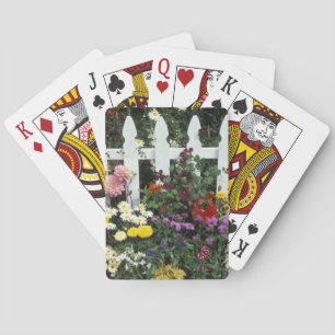 NA, USA, Washington, Sammamish, White picket Spielkarten
